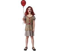 Costume de clown effrayant - CIAO - Taille 7-10 ans - Noir - Beige - Rouge 7-10 ans