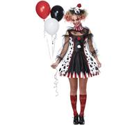 California Costumes Costume de clown 01435M torsadé pour adulte Noir Taille M
