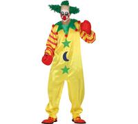 Costume de clown horreur cirque masque fun fête carnaval chaussures de clown méchant rigolo bras de cirque, taille : 52 - 54 (L) couleur : jaune