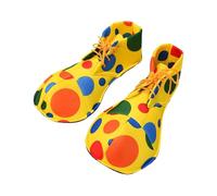 Costume de clown réaliste pour adultes - Perruque colorée - Nez rouge, gilet, cravate, gants, chaussures parfaites pour Halloween, spectacles sur scène, fêtes costumées, taille unique