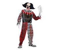 Widmann – Déguisement – Costume de clown sanglant – Multicolore – Polyester – Adulte M