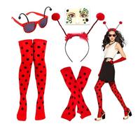Costume de Coccinelle Premium - Déguisement Adorable pour Enfants et Adultes, Parfait pour Halloween, Carnaval et Fêtes à Thème Miraculous et Demoiselle à pois