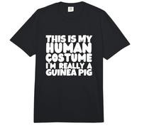Costume de Cochon d'Inde « This is My Human », « I'm Really A Guinea Pig » Comfort Colors Adult Heavyweight T-Shirt