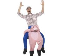 Costume De Cochon Pour Adultes Tenue D'Animal Avec Jambes Imitées Pour Hommes
