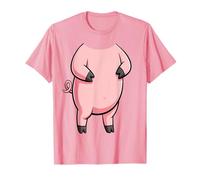 Costume de Cochon Rose pour Adulte et Enfant T-Shirt