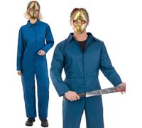 Costume De Combinaison Bleu Navy Jumpsuit Déguisement Jason