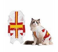 Costume de convalescence pour chiens et chats avec drapeau des îles de Guernesey après une chirurgie, chemise de convalescence pour animal domestique
