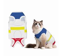 Costume de convalescence pour chiens et chats avec drapeau du canton de Mecklembourg après une chirurgie, chemise de convalescence pour animal domestique