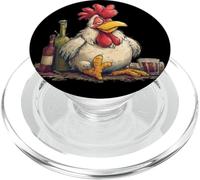 Costume de Coq Gueule de Bois avec Bouteilles et Lunettes PopSockets PopGrip pour MagSafe