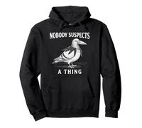 Costume de Corbeau avec Inscription « Nobody Suspects A Thing » Sweat à Capuche