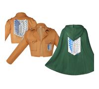 Costume de Cosplay Anime Levi Ackerman Mikasa Eren Jaeger, Corps d'enquête pour enfants, chemise à capuche, Cape Shinzou wo Sasageyo Shirt