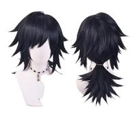 Costume De Cosplay Anime Pour Perruque Tomioka Giyuu, Perruques Cheveux Courts Pour Halloween, Fête, Carnaval, Vie Nocturne, Concerts, Mariages