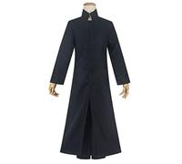 Costume De Cosplay Anime Pour Tenue Kimono Cape Noire Avec Uniforme De Perruque Halloween(Noir B,XXL)
