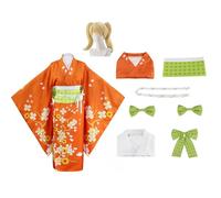 Costume De Cosplay Anime Pour Tenue Uniforme De Carnaval D'halloween Kimono Hiyoko Saionji Avec Perruque (Orange,S)