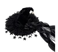Costume De Cosplay De Couvre-chef De Festival - Arc Gothique À Large Bord H | Couvre-chef De Sorcière De Carnaval Drôle, Accessoire De Tête De Chapeau De Sorcière Pour Fête De Vacances, Bal Fantaisie, Ma