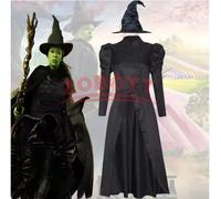 Costume de Cosplay Elphaba méchante, robe de sorcière, uniforme de méchante sorcière de l'ouest, tenues de fête d'halloween pour femmes Glinda