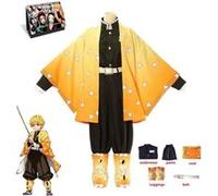 Costume de Cosplay et Calendrier Demon Slayer 2022 en français Agatsuma Zenitsu 140 cm Jaune G