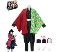 Costume de Cosplay et Calendrier Demon Slayer 2022 en français Tomioka Giyuu 150 cm Rouge G