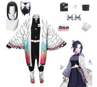 Costume de Cosplay Kochou ShISA, Anime Demon Slayer, Uniforme Acres, Perruque, Costume de ixd'Halloween, Adulte, Enfants Beige