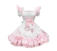 Costume de Cosplay Maid Lolita Femmes - Costume d'halloween Français Femme - Sissy - Costumes de Soubrette - Tenue Fille - Robe French Maid - Cosplay - Anime - Pas Cher