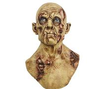 Costume de cosplay Masque Démon Attrape Vampire Masque Halloween Fantôme Festival Horreur Masque de Visage Cri Latex Chapeau Vieil Homme Saignant