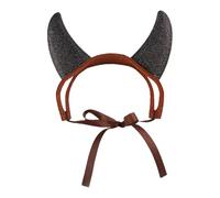 Costume de Cosplay pour Animaux de Compagnie - Cornes de Diable Moelleux Doux | Design léger réglable avec des Sangles sécurisées, Couvre-Chefs de Chiens pour Chiens Petits Animaux de compag