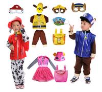 Costume de Cosplay pour enfants, dessin animé chien patrouille, Marshall Chase Skye Zuma Rubble, hauts et pantalons, uniforme de patrouille, Costume d'halloween Rocky-1