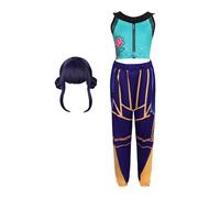 Costume De Cosplay Pour Kids,Tenues De Jeu De Rôle Pour Idol Stage, Costume De Cosplay De Chasseur De Démons, Tenues De Chasseur De Démons, Avec Cheveux, Convient Pour Halloween, Les Soirées Musicales