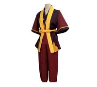 Costume de Cosplay Prince Zuko Airbender Anime Uniforme Personnalisé(Men,S)