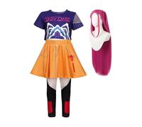 Costume De Costumade Kpo P Demon Rum,Zoa y Pour En Fants,rum I Cosplay Costume Ru M I Avec Perruque Pour Filles,Chasseurs De Démons, Cosplay, Idole De Scène, Jeu De Rôle,Tenue D'Halloween Pour Fille