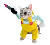 Costume de costumade pour chien - Créatif et confortable - Chat effrayant | Vêtements pour chien pour Halloween, accessoires photo, événements de costumade pour animaux de compagnie, déguisement