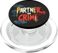 Costume de couple multicolore dans le discours du crime PopSockets PopGrip pour MagSafe