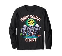 Costume de Coureur Bone Squad Spint pour Halloween, Course à Pied, Marathon Manche Longue