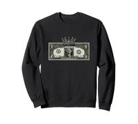 Costume de Couronne de Billet de Dollar Cool pour Les Amateurs de Cash is King Sweatshirt