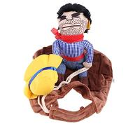 Costume de cowboy d'Halloween pour chien - Vêtements amusants pour animaux de compagnie - Vêtements de cosplay - Fête - Design cavalier - Cadeau - Costume de cowboy pour animaux de compagnie
