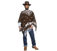 Costume De Cowboy Western Authentique Avec Poncho Pour La Fête Du Wild West