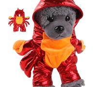 Costume de crabe pour chien - Costumes d'Halloween amusants pour chat | Vêtements pour chat mignon | Costumes pour animaux de compagnie Hallowen pour chiots à capuche rouge adapté pour les fêtes