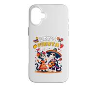 Costume de crâne en Sucre pour Chat et Chien Let's Fiesta Día Los Muertos Coque pour iPhone 16 Plus