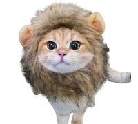 Costume de crinière de Lion pour Chat - Perruque de crinière de Lion Douce et Lavable - Costume de Cosplay pour fête - Chapeau de Lion pour Chat - Vêtements de fête Amusants