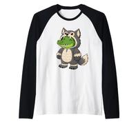 Costume de Crocodile Kawaii dans Un Loup pour Filles Manche Raglan