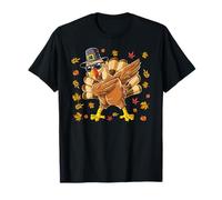 Costume de Dabbing Amusant pour Thanksgiving, pèlerin, Automne et Dinde T-Shirt