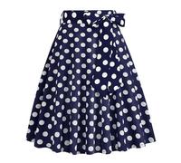 Costume de dalmatien bleu foncé pour femme, style rétro français, décontracté, tendance, à pois, avec ceinture, bleu, L