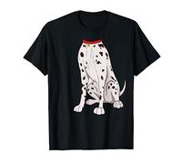 Costume de dalmatien T-shirt pour Halloween Chien Animal Cosplay T-Shirt