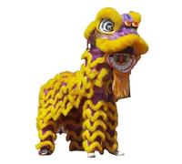 Costume de danse de lion chinois, laine artificielle pour la danse du dragon, parfait pour les fêtes en plein air, Halloween, Noël et célébrations du Nouvel An chinois