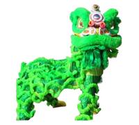 Costume de Danse du Lion,Costume de Danse de Lion, Costume de danse du lion chinois, art populaire for les sports de plein air, fête du printemps(Green)
