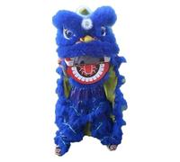 Costume de Danse du Lion,Costume de Danse de Lion, Costume de danse du lion de performance for les sports de plein air, danse du dragon en soie for la fête du printemps(Blue)