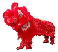 Costume de Danse du Lion,Costume de Danse de Lion, Danse du dragon, art populaire for costumes de danse du lion, sports de plein air, festivals traditionnels(Red)