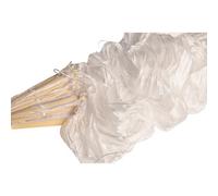 Costume de danse du ventre à LED en soie - 1,8 m de long - Éventails lumineux en soie de bambou - Voile d'éventail pour femme pour le culte, la danse des louanges