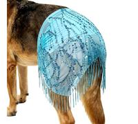 Costume de danse du ventre pour chien avec écharpe à paillettes | Jupe de danseuse du ventre pour chiens pour célébrations, promenade, accessoires photo en plein air, cosplay, anniversaire