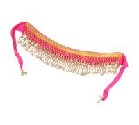 Costume de danse du ventre pour chiot - Costume de danseur en mousseline de soie pour chien | Chaîne de taille pour chien | Ceinture enveloppante confortable pour chiot avec pièce dorée pendante pour
